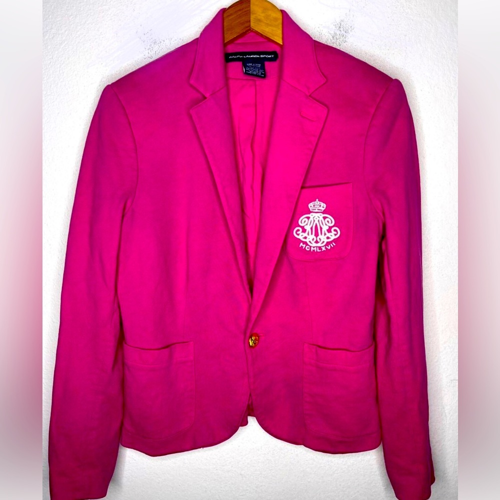 Ralph Lauren Polo Sport pink blazer jacket